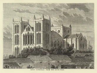 Catedral de Ripon, desde el suroeste