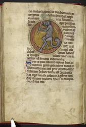 Royal MS 12 C XIX, f.15v Satyr, de 