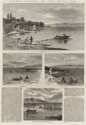 Pesca de salmón en el río Tay