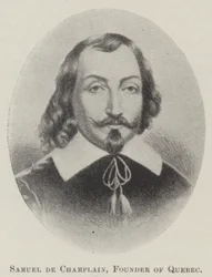 Samuel de Champlain, Fundador de Quebec (litografía)