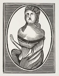 Sarah Millwood, ilustración de Chap-books del siglo XVIII de John Ashton, pub. 1882
