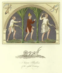 Rústicos sajones del siglo VIII