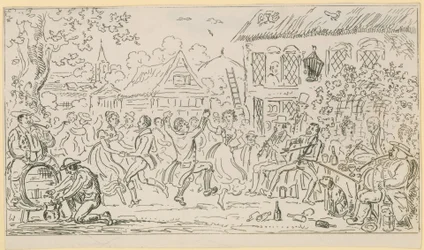 Escena de la vida en Londres