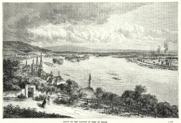 Escena en el Danubio en tiempos de paz