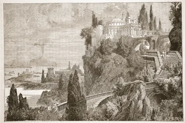 Paisaje en el Cabo Miseno, cerca de Baiae