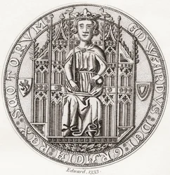 Sello de Edward Balliol, c. 1283-1367.