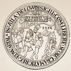 Sello de Louth Grammar School, 1552