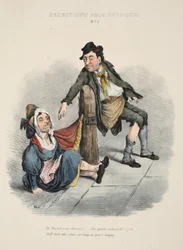 Selecciones de Seymour: No. 2, ¡Sarah, estás borracha! Estoy bastante avergonzado de ti. Bueno, ¿cuál es la diferencia, mientras seas feliz?, pub. c. 1840