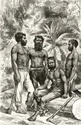 Aborígenes victorianos semi-civilizados, de 