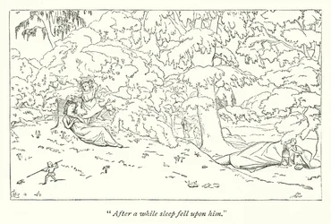 El Sueño de una Noche de Verano de Shakespeare; Titania dormida