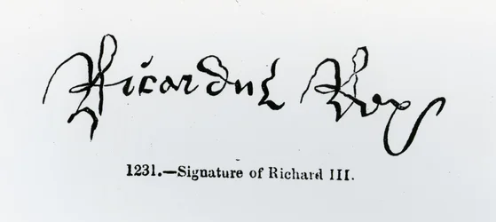 Firma de Ricardo III (1452-85)