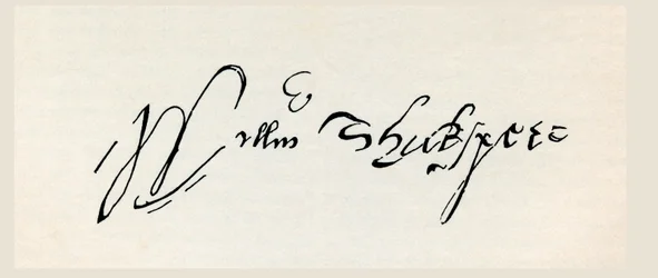 Firma de William Shakespeare, de 