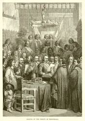Firma del tratado de Westfalia
