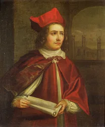 Sir Augustus Harris (1851-96) como el Cardenal Wolsey