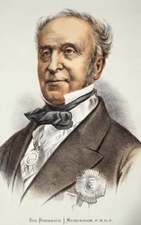 Sir Roderick Murchison, ilustración de The Pictorial Edition of the Life and Discoveries of David Livingstone por J. Ewing Richie, pub. por A. Fullarton & Co., 1876