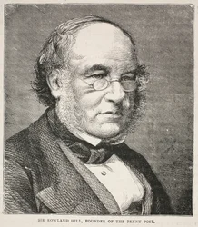 Sir Rowland Hill, fundador del Penny Post