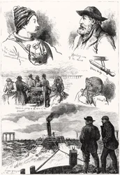 Bocetos del desastre del Puente Tay