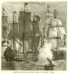 Escaramuza entre Blake y Van Tromp, 1650