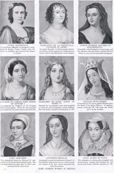 Algunas mujeres famosas de la historia, ilustración de Hutchinson