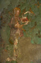 San Juan Bautista, detalle del mural de la Torre Byward
