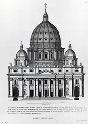 San Pedro, Roma, grabado por C. Campbell