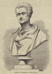 Estatua de Campbell, por Patrick Park (grabado)