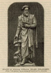 Estatua de William Tyndale en el Thames Embankment