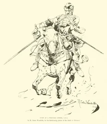 Estudio de un artillero herido, RHA