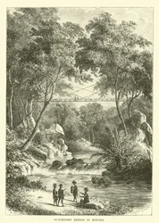 Puente colgante en Borneo