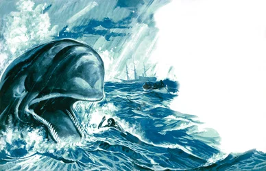 Tragado por una ballena