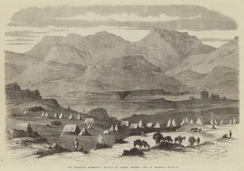 La Expedición Abisinia, el campamento del General Sir Robert Napier en Adigerat