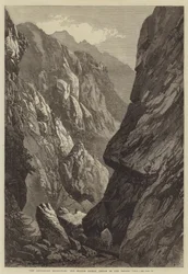 La Expedición Abisinia, el Desfiladero Medio de Sooroo en el Paso de Senafe