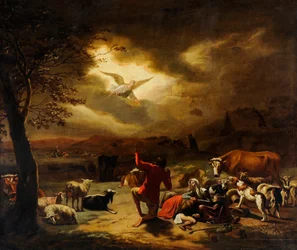 El ángel apareciendo a los pastores