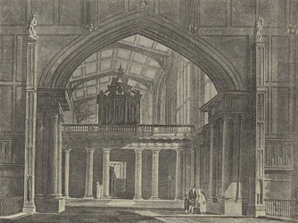 La antecapilla, 1816 (grabado)