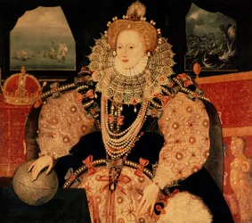 El retrato de la Armada de la reina Isabel I, c. 1590