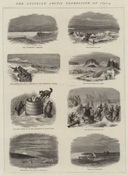 La Expedición Ártica Austriaca de 1872-4 (grabado)