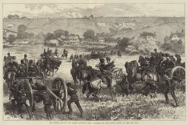 La Campaña de Otoño, la Fuerza de Sir Charles Staveley Atacando la Posición de Sir Hope Grant en el Hog