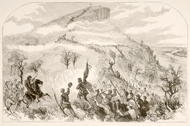 La batalla de Lookout Mountain (litografía)