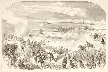 La batalla de Malvern Hill (litografía)