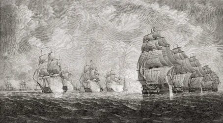La batalla de Pulo Aura, 1804, de 