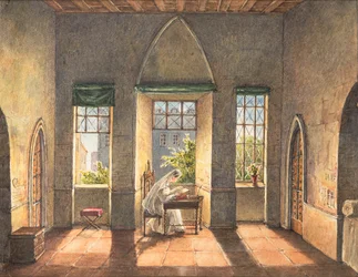 La Torre Beauchamp, c.1825 (acuarela sobre papel)