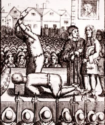 La decapitación del Duque de Monmouth en Tower Hill, 15 de julio de 1685