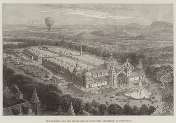 El edificio para la Exposición Industrial Internacional en Edimburgo