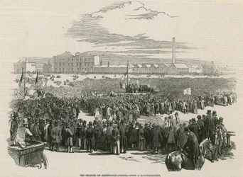 La reunión cartista en Kennington Common en 1848