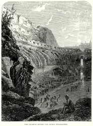 El Coliseo antes de las recientes excavaciones (grabado)
