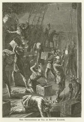 La destrucción del té en el puerto de Boston