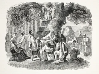 Los druidas, o la conversión de los britanos al cristianismo por Bran y sus discípulos, pub. siglo XIX