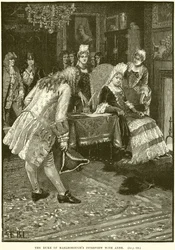 La entrevista del duque de Marlborough con Ana