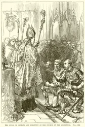 Los Duques de Orleans y Borgoña en la Iglesia de los Agustinos