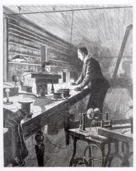 La Luz Eléctrica, Sr. Edison (1847-1931) en su Laboratorio